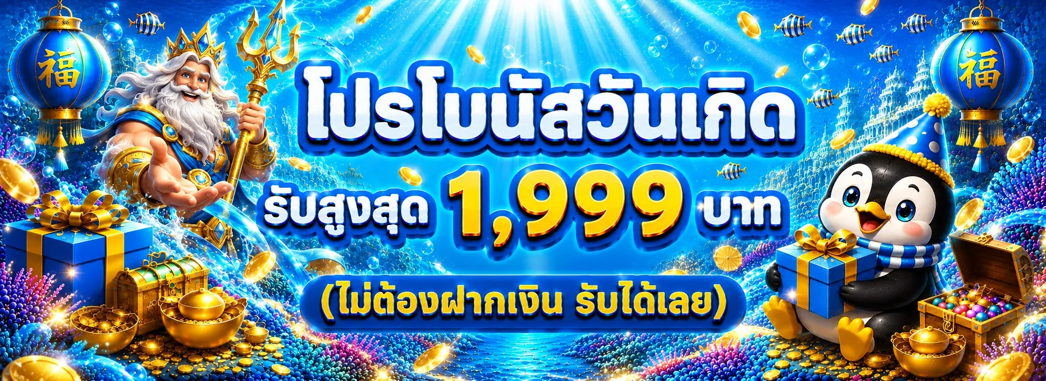 แบนเนอร์ LEO59 ทางเข้าเว็บหลักโทนน้ำเงินทอง